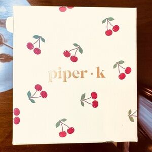 Piper K Cherry Set of Three Glass Anklets- Cherry 🍒